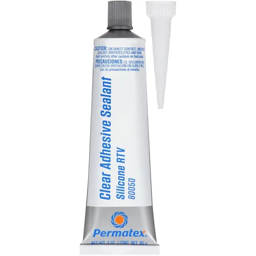 Miniatura 4 de Permatex 80050 - Sellador adhesivo de silicona RTV transparente, 3 onzas