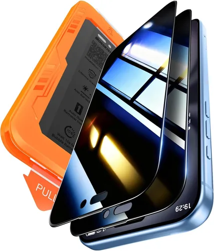 Miniatura 13 de BossKiss Protector de pantalla para iPhone 11/iPhone XR, dureza TOP 9H de grado militar a prueba de roturas, vidrio templado HD, cobertura completa