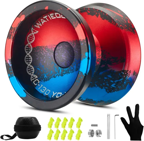 Miniatura 10 de C130 yoyo Profesional Sensible Yoyo Rodamiento para Principiantes Rodamiento No Sensible de Dedo Girar Yoyos Truco Yoyo Pro yoyos con Accesorios