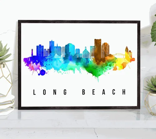 Miniatura 21 de Pera Print Rochester Skyline New York Póster, pintura de paisaje urbano de Nueva York, impresión de paisaje urbano y monumentos, arte de pared