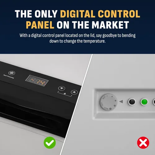 Miniatura 5 de Newair Congelador de cofre de 6.7 pies cúbicos con cesta extraíble, congelador profundo silencioso, control digital de temperatura, alarma de puerta