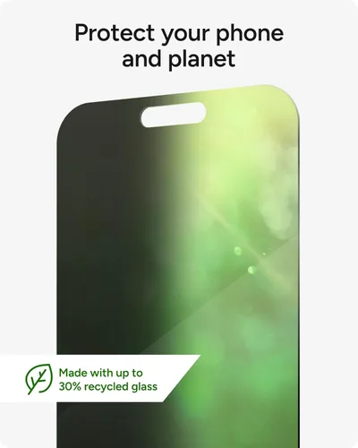 Miniatura 10 de ZAGG Glass Elite - Protector de pantalla de privacidad para iPhone 16 Pro - Filtro de privacidad de 2 vías, vidrio templado ultra resistente, 5