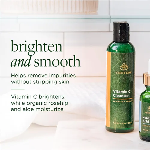 Miniatura 3 de Beauty Cuidado facial iluminador con vitamina C, minimizando los poros y limpiador facial para una limpieza profunda suave con aloe orgánico