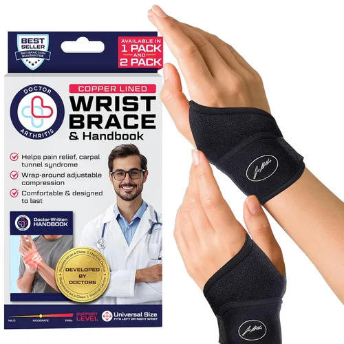 Miniatura 8 de Doctor Developed - Muñequera para artritis del túnel carpiano, tendinitis, soporte de mano, ideal para fitness, levantamiento de pesas, manual