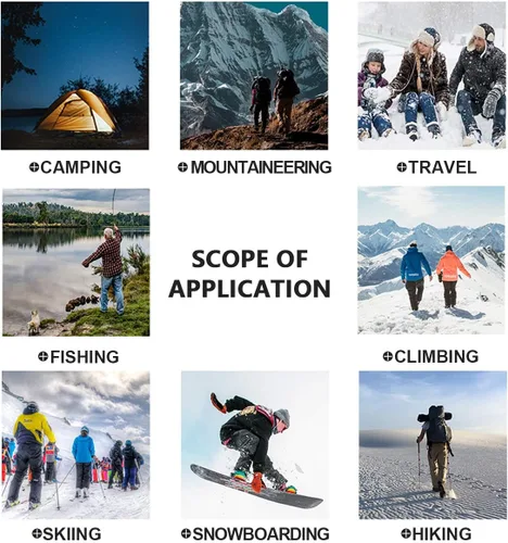 Miniatura 7 de Toomett Pantalones de nieve para senderismo para hombre, esquí, invierno, con forro polar, repelente al agua, campamento, caminar, pesca