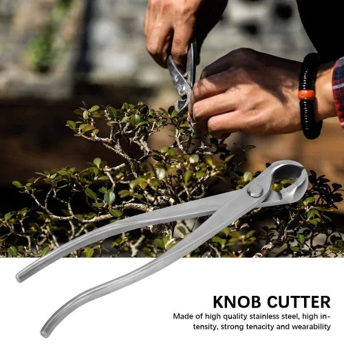 Miniatura 7 de Cortador de perilla de acero inoxidable, cortador de bonsái, cortador cóncavo, herramienta de jardinería de 8.268 in, pinzas todas fueron fabricadas