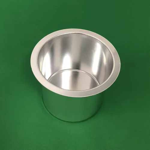 Miniatura 6 de Yuanhe Portavasos de Aluminio Jumbo - Paquete de 10 Portavasos Plateados para Mesa de Juego de Póker, Ideal para Casino, Sofá, Barcos, Pontón, Banco
