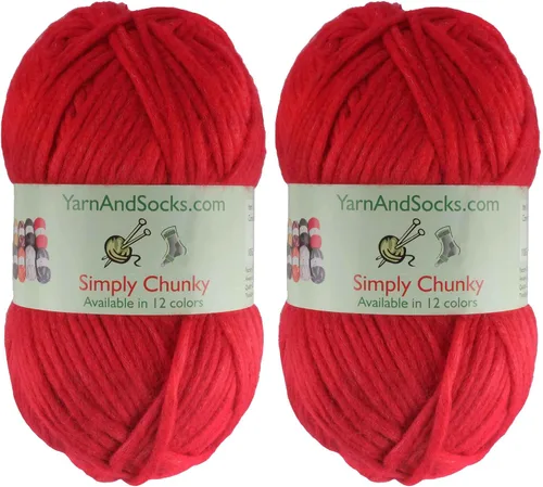 Miniatura 8 de JubileeYarn Halo Fables Yarn - 100g/Skein Bulky Polyester - North Wind Sun - 2 Skeins
