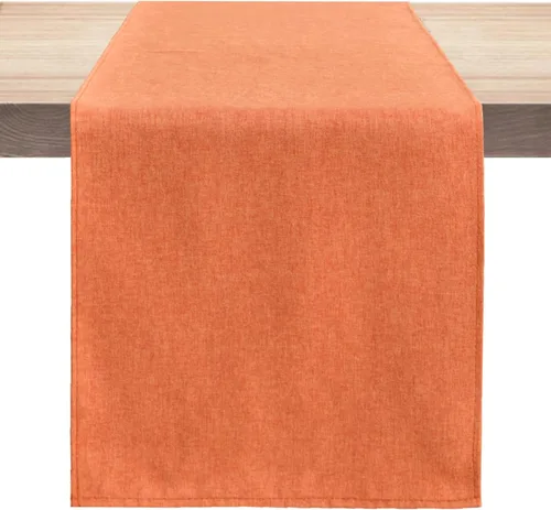 Miniatura 14 de Camino de mesa de 13 x 72 pulgadas de largo, algodón lino estilo granja gris mantel de mesa para cocina, comedor, mesa de café, fiestas, boda