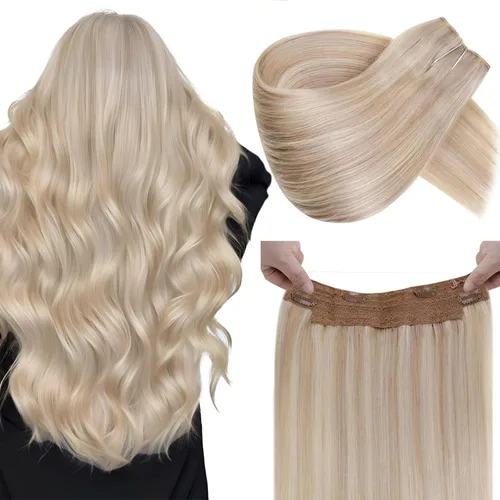 Miniatura 29 de LaaVoo Extensión de cola de caballo de cabello humano marrón para mujer, extensiones de cola de caballo marrón oscuro, extensiones de cabello humano