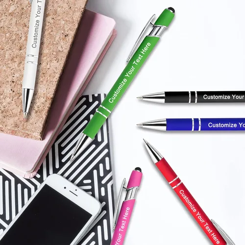 Miniatura 5 de Qingxily Hasta 300 bolígrafos personalizados a granel con grabado gratis, bolígrafos personalizados con tu nombre, mensaje de texto