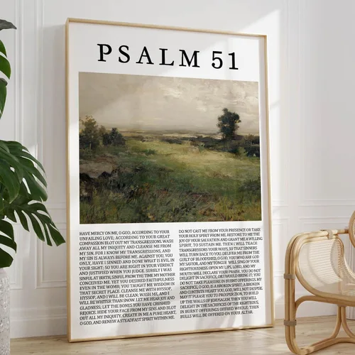 Miniatura 28 de Arte de pared de acuarela de Jesús, pintura en lienzo cristiano, imágenes de las Escrituras, decoración de pared, póster con versículos bíblicos