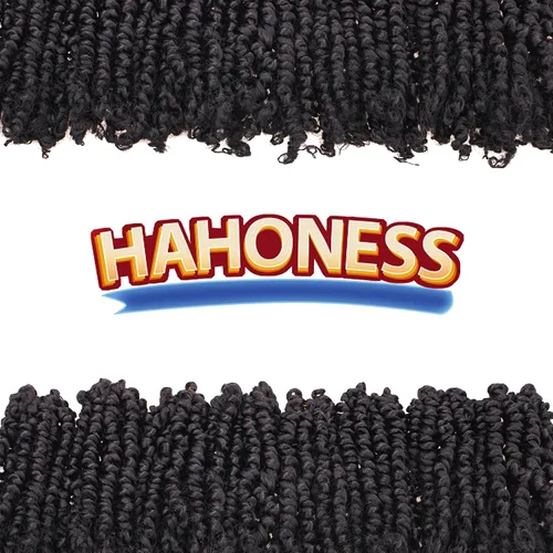 Miniatura 7 de Paquete de 8 paquetes de cabello de ganchillo Passion Twist de 6 pulgadas, rizos bohemios pretrenzados previamente trenzados, negro natural 1B