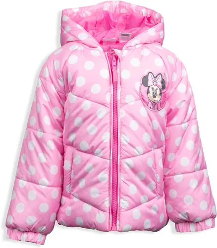 Miniatura 3 de Disney Minnie Mouse - Abrigo de invierno para niñas, chaqueta acolchada para niños pequeños