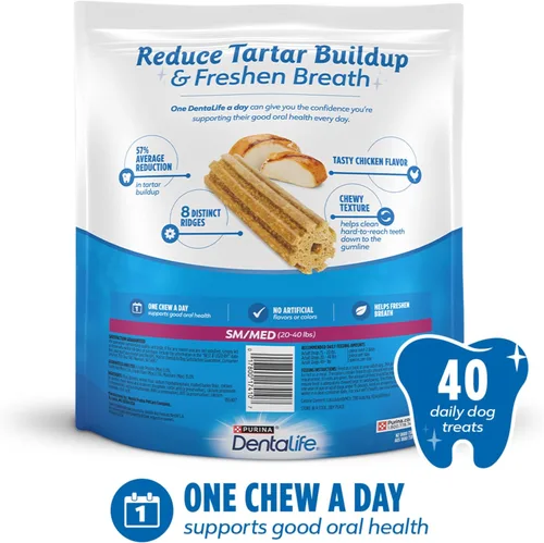 Miniatura 6 de DentaLife Daily Oral Care Golosinas para Perros para Perros Pequeños y Medianos, Golosina Dental Masticable para Refrescar el Aliento y Combatir