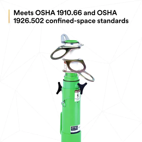 Miniatura 8 de 3M DBI-SALA Advanced 8516691 - Sistema de espacio confinado, portátil, telescópico con 3 puntos de anclaje giratorios independientes de 360 grados