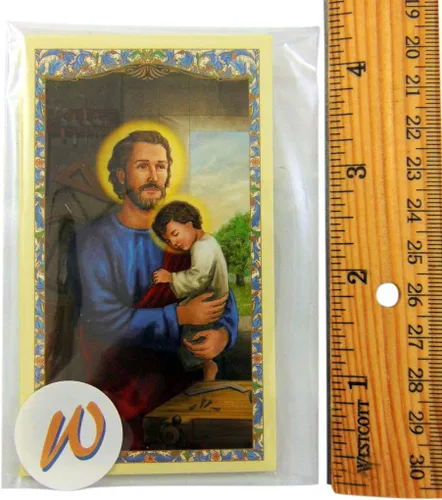 Miniatura 2 de Paquete a granel de tarjetas de oración sagrada de San José el Protector (10 unidades)
