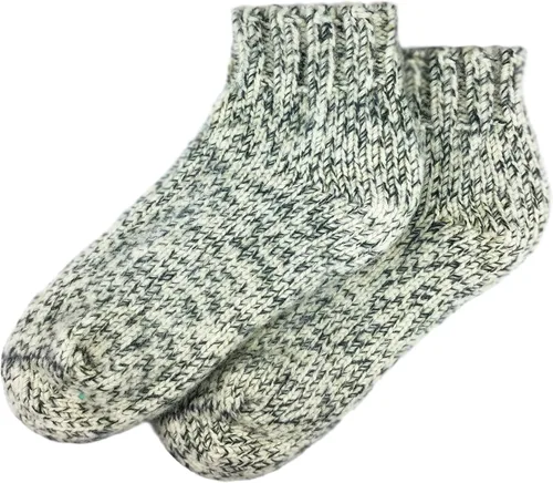 Woolwear 100% lana austriaca hervida 4 capas extremo cálido tobillo calcetín Footlet