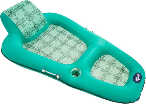 Miniatura 11 de Aqua Luxury Water Pool Lounge – Extra Large – Inflatable Pool Floats for Adults with Headrest, Backrest, Footrest & Cupholder – Multiple