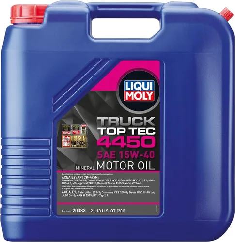 Liqui Moly Top Tec Truck 4450 SAE 15W-40 | 20 L | Aceite de motor | SKU: 20383