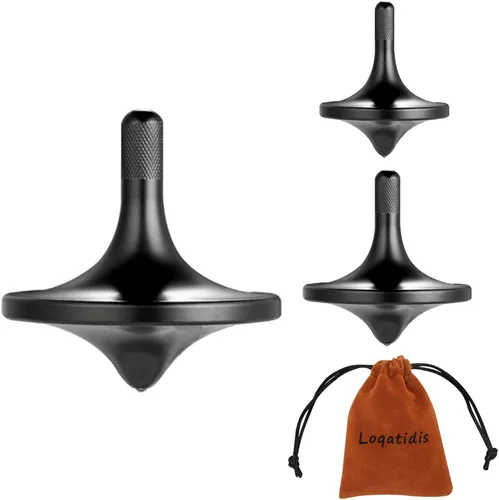 Parte superior giratoria de acero inoxidable, exquisitos juguetes EDC de metal de alta calidad, equilibrio perfecto durante mucho tiempo, ayuda a