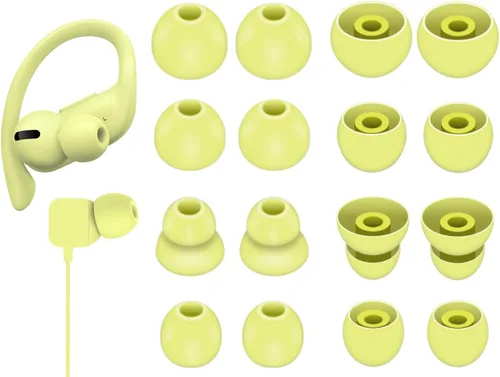 Miniatura 11 de 8 pares de almohadillas Powerbeats Pro, 4 tamaños de repuesto suaves y flexibles en la funda para reducir el ruido de los auriculares de goma