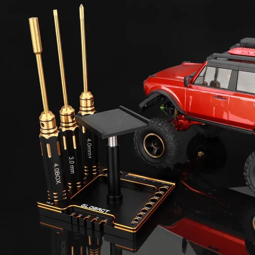 Miniatura 6 de Soporte multifuncional para automóvil a control remoto, soporte de reparación RC con rotación de 360°, elevador o inferior con destornilladores RC