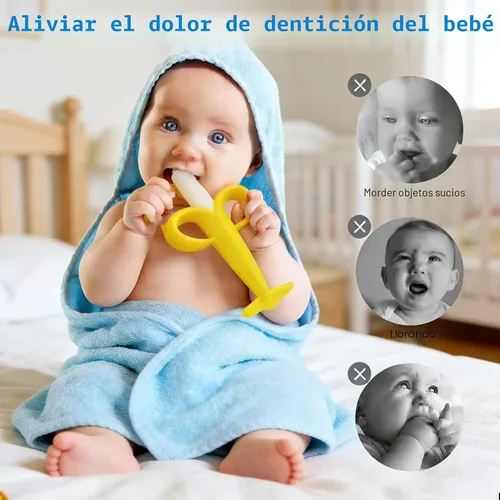 Miniatura 3 de HAILI XMGQ Juguetes de dentición para bebés de 3-6 meses, mordedor de silicona para bebés sin BPA para congelador, alivio de la dentición de bebés