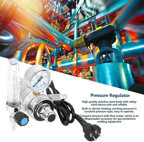 Miniatura 6 de Regulador de presión de acero inoxidable, regulador de presión de CO2 de soldadura de ahorro de energía, equipo de soldadura de calefacción