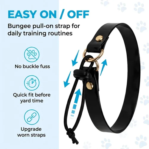 Miniatura 4 de eCollar Correa de repuesto estilo bungee – Collar de poliuretano impermeable compatible con Garmin, Dogtra, SportDOG, Educator
