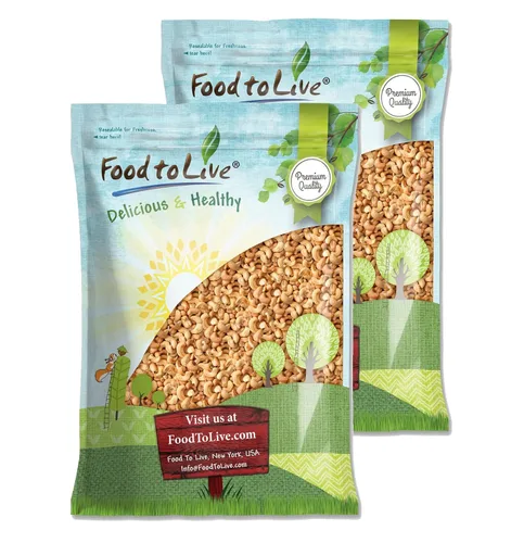 Miniatura 9 de Food to Live Anacardos enteros tostados en seco con sal del Himalaya, 8 onzas tostadas al horno ligeramente saladas, sin aceite añadido, vegano