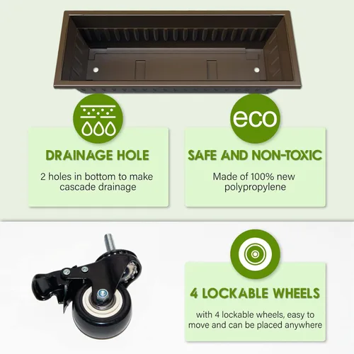 Miniatura 5 de G TALECO GEAR Jardinera Vertical de Jardín, Caja de Jardinera de Cama de Jardín Elevada Vertical con 5 Cajas Contenedoras, Cultiva tus Hierbas