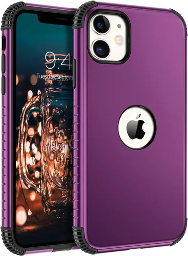 Miniatura 12 de BENTOBEN Funda para iPhone 11, funda para teléfono iPhone 11, resistente 2 en 1, protección completa rugosa a prueba de golpes, híbrida parachoques