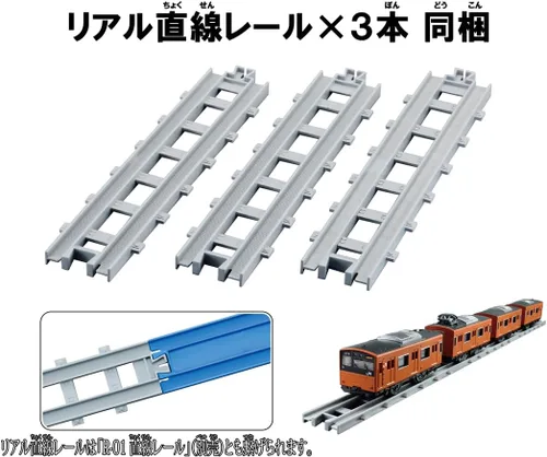 Miniatura 6 de Takara Tomy Plarail Real Class 201 Series Tren de cercanías (JR West Japan Orange)