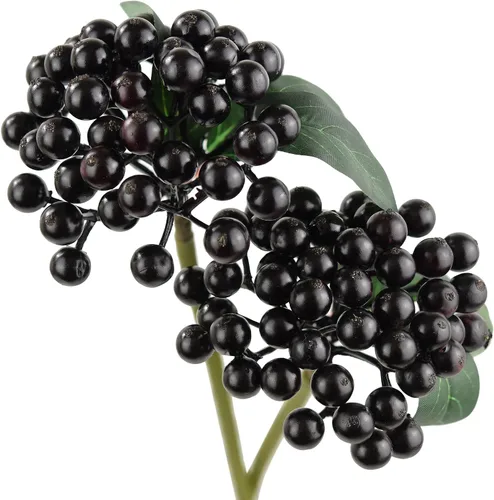 Miniatura 20 de FiveSeasonStuff 10 ramitas de bayas de acebo artificiales verde manzana