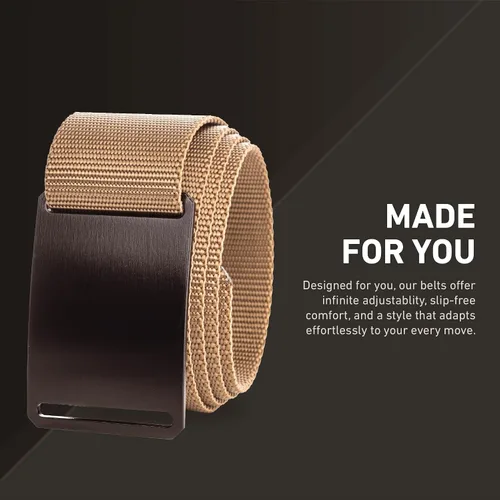 Miniatura 20 de GRIP6 Cinturón táctico – Sin agujero, cinturones de nailon para hombres y mujeres – Fabricado en los Estados Unidos (Ninja)