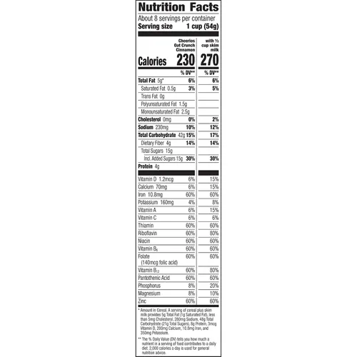 Miniatura 2 de Cheerios Cereal de desayuno crujiente de avena y canela, 15.2 oz