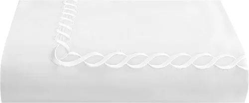 Miniatura 13 de Kassatex Standard Catena Bedding Collection - Juego de fundas de almohada, color blanco