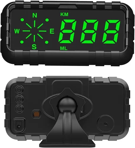 Miniatura 2 de Kingneed Velocímetro HUD Odómetro Brújula Pantalla Head Up Display GPS Visualización Digital Fuentes Grandes Universal para Todos los Coches