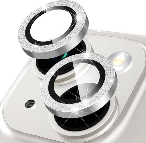 Miniatura 12 de Suoman Protector de lente de cámara para iPhone 14 de 6.1 pulgadas, protector de lente de cámara de 6.7 pulgadas, película de vidrio templado 9H