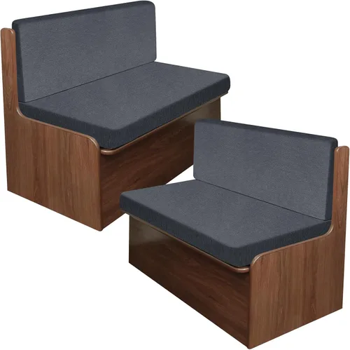 Miniatura 46 de Fundas de cojín tipo cuero para sofá, juego de fundas protectoras de muebles para sillón seccional, sofá biplaza de tela de elastano elástica