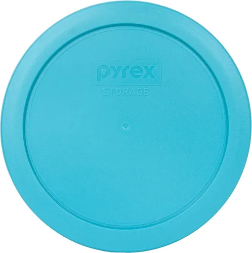 Miniatura 2 de Pyrex 7201-PC - Tapas de reemplazo para almacenamiento de alimentos de 4 tazas en color azul surf, fabricadas en EE. UU. - Paquete de 2