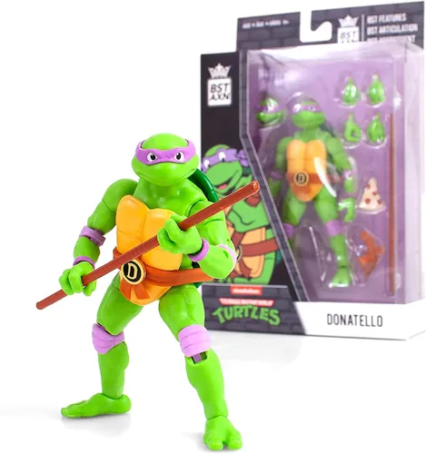 Miniatura 7 de Loyal Subjects - Figura de acción de Raphael 5 de las Tortugas Ninja Mutantes Adolescentes de BST AXN (red)