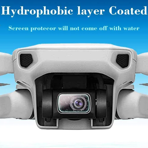 Miniatura 6 de ULBTER Paquete de 3 lentes de vidrio templado de dureza 9H de 0.012 in para DJI Mini 4K/2 SE/Mavic Mini 2/Mini/SE, antiarañazos, antiburbujas
