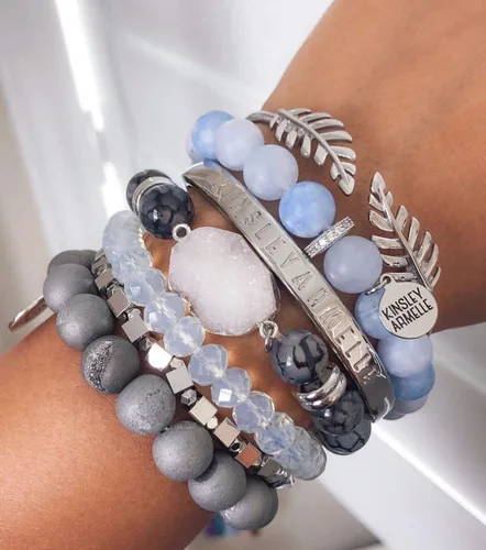 Miniatura 8 de Kinsley Armelle Colección Stone - Pulsera Lunar de Plata