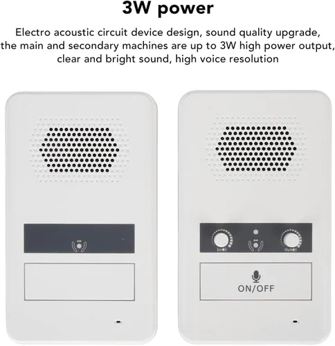 Miniatura 3 de Sistema de intercomunicación de altavoz de ventana, micrófono de intercomunicación sensible antiinterferencias de doble manera hablar a través