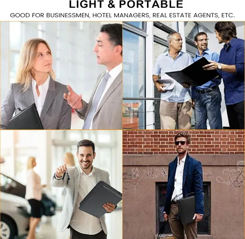 Miniatura 3 de Funda con cremallera para llaves Opastry, organizador de llaves portátil con asa, llavero impermeable y resistente al fuego con 54 ganchos
