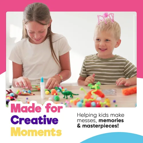 Miniatura 4 de Blue Squid Kits de manualidades de 1750+ piezas para niños, de 3 a 9 años. Regalos para niñas y niños. Artes y manualidades para niños. Kits
