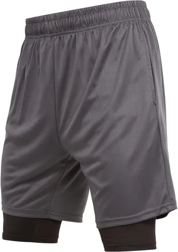 Miniatura 3 de Ultra Performance Paquete de 3 pantalones cortos deportivos para correr para hombre, entrepierna de 7 pulgadas, pantalones cortos de compresión