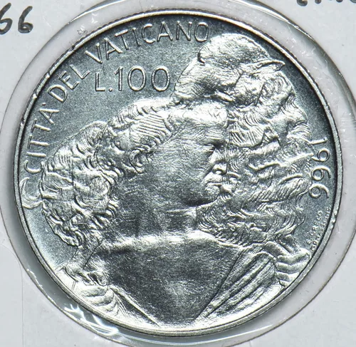 Miniatura 3 de Moneda Coleccionable Vaticano 1966 100 Lire 241060